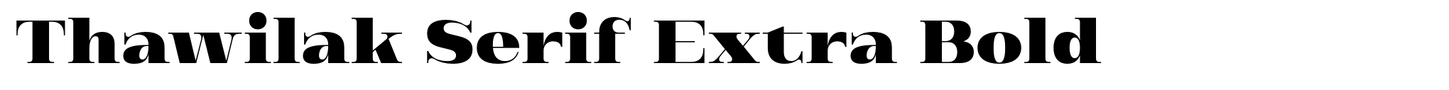 Thawilak Serif Extra Bold image